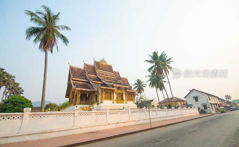 Wat Mai寺庙Suwannaphumaham在琅勃拉邦，老挝